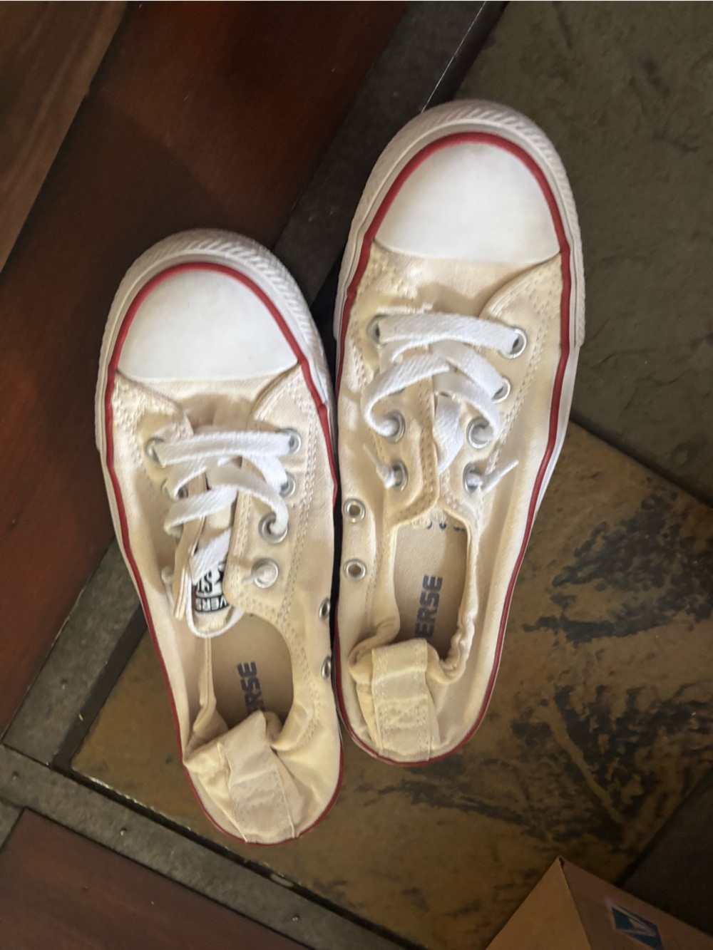 Converse all star 6.5 white scrunch slip in athletic shoes